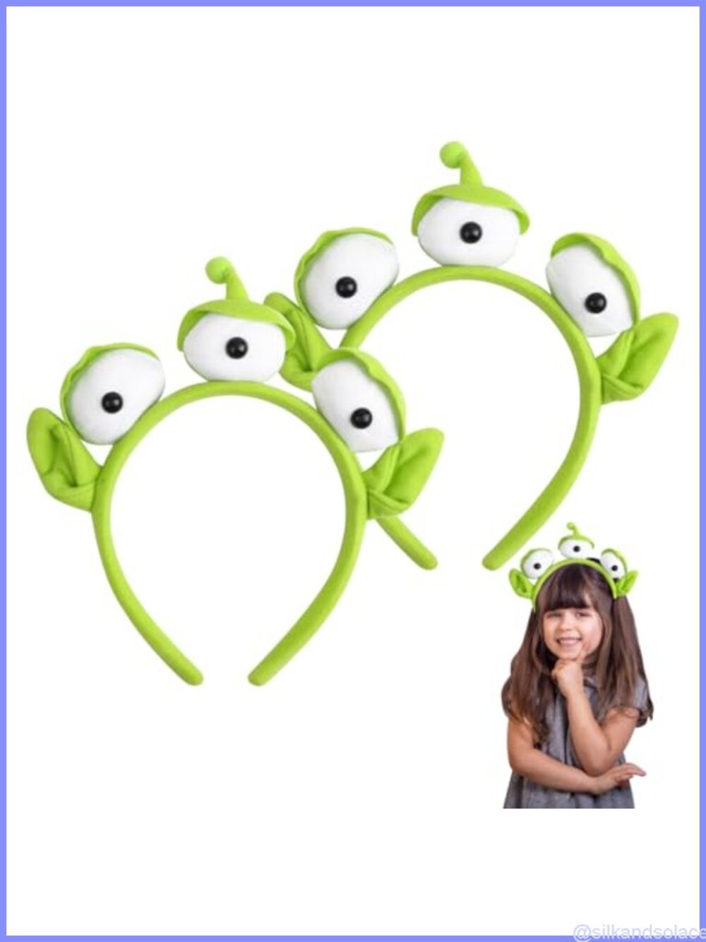 Plush Three-Eyed Headband 2Pc Halloween Costume Hair Accessory